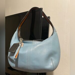 Coach all leather baby blue ergo y2k, 2003